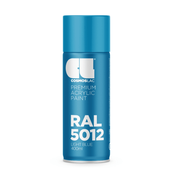 Spray premium acrylic brillante ral  400 ml (ral 5012 azul luminoso)