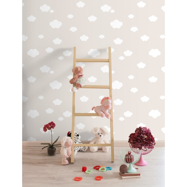 Papel pintado nubes beige