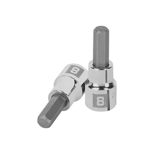Llave punta hexagonal Allen, cuadro 3/8" - 8 mm