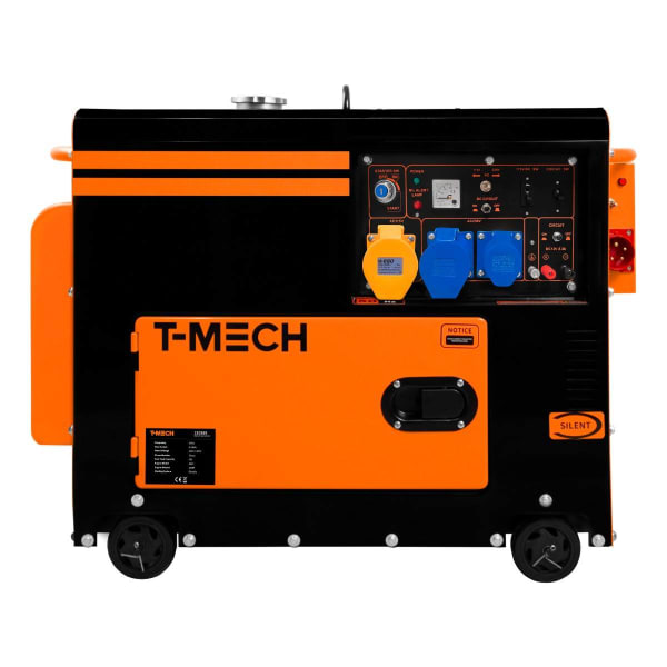 Gerador diesel monofásico silencioso T-Mech 230 V