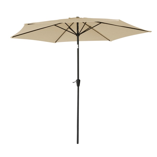 Hapuna guarda-chuva redondo direito de 2,70m de diâmetro bege