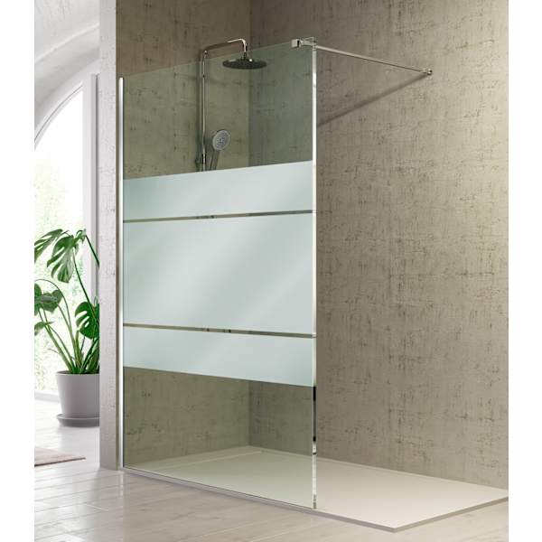 Panel fijo de ducha fresh plata brillo - 88.5/90 cm
