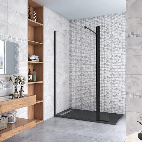 Panel de ducha,panel fijo+lateral giratorio,barra 70-120cm,(110+30)x200cm