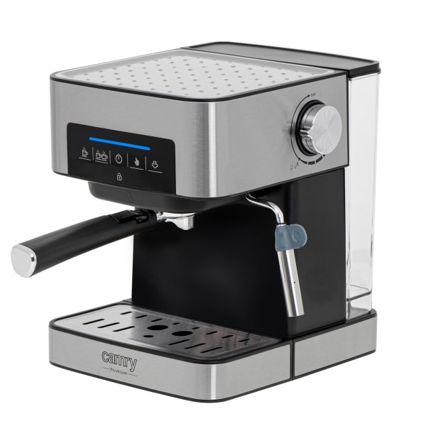 Máquina de café expresso automática 15 bars, Camry cr 4410 prata negra 100