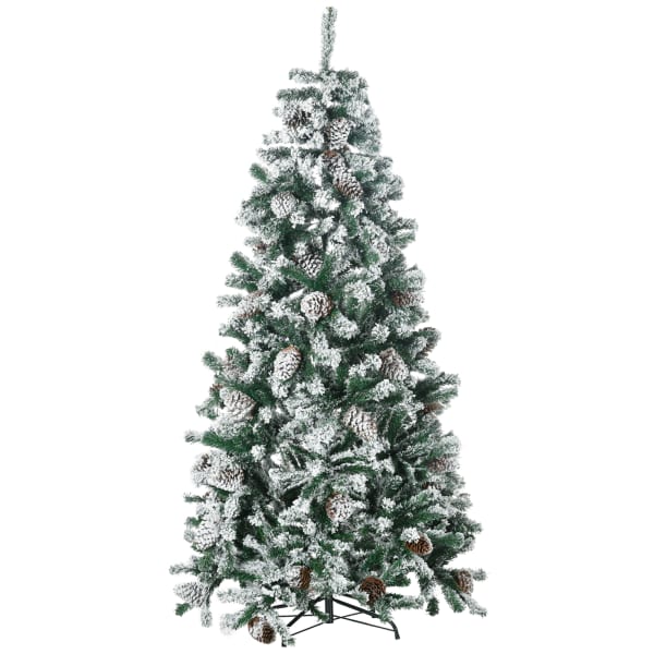 Árbol de navidad plástico, acero color verde 104x104x180 cm Homcom