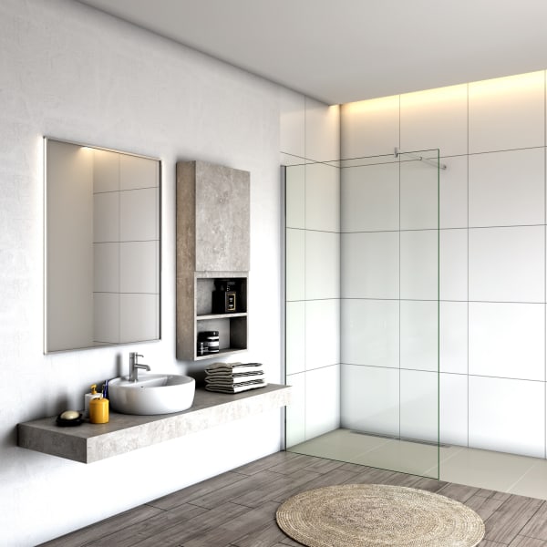 Painel de duche,vidro anti-calcário 8mm,barra ajustável 70-120cm,130x200cm