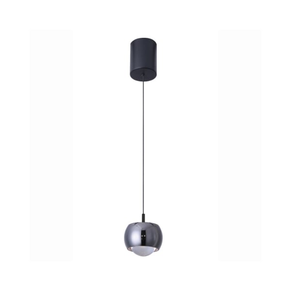 Lampara de techo roller negro calida 10cm