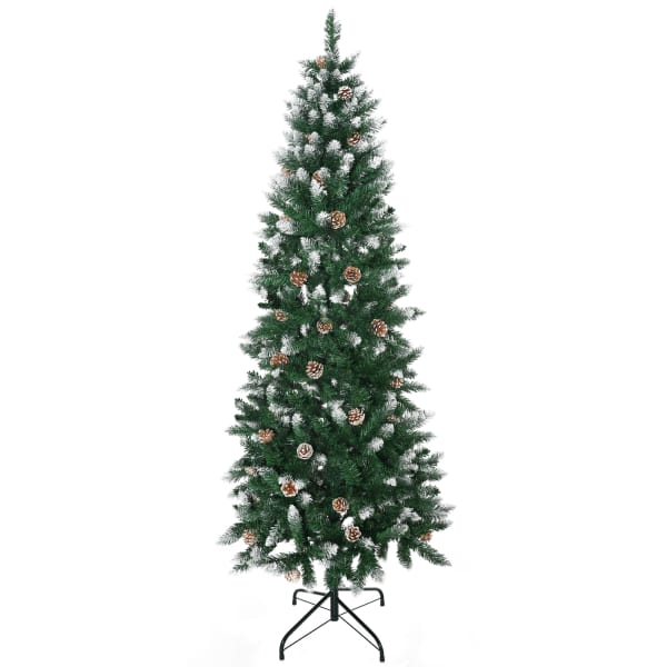 Árbol de navidad plástico, acero color verde 73x73x180 cm Homcom