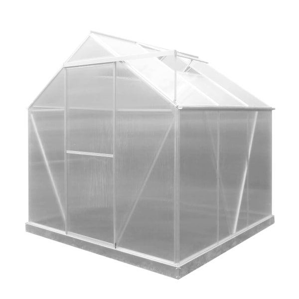 Invernadero gardiun lunada policarbonato/aluminio 3 módulos 3,63 m² 188x193