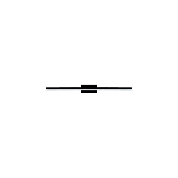 Aplique pared morne negro neutra 75cm