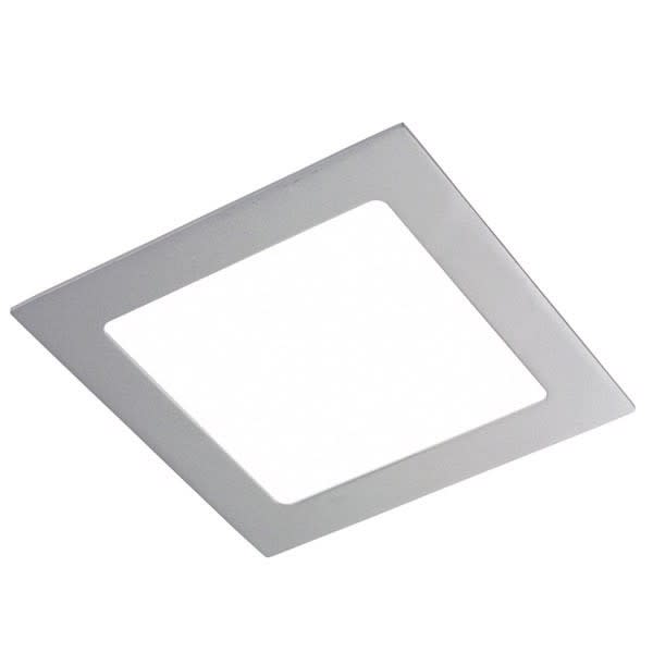 Downlight LED quadrado slimline cinza 20w luz neutra 4000k ø225mm
