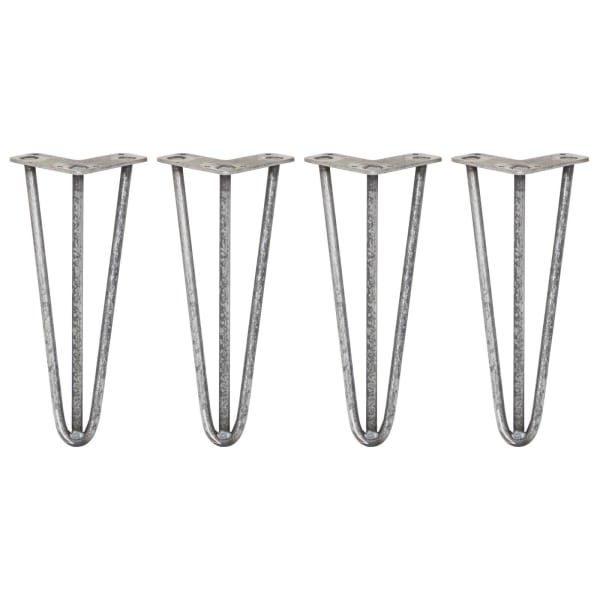 4 pernas skiski 12" aço natural 3 pontas 12mm