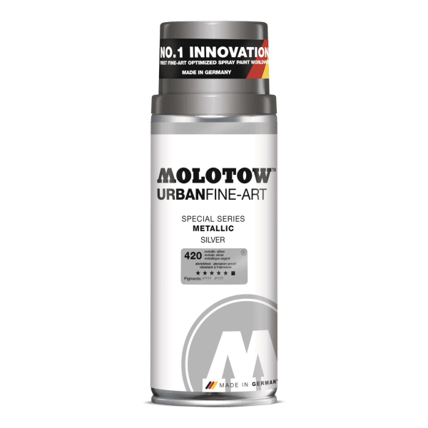 Spray urbanfine plata metalizado 400 ml