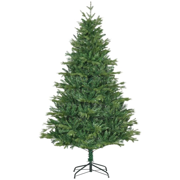 Árbol de navidad pe, PVC, metal color verde 120x120x180 cm Homcom