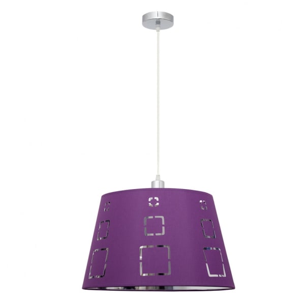 Lampara de techo celaya morado  40cm