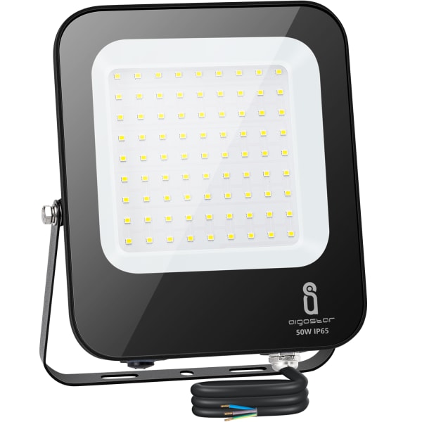 Aigostar refletor LED para exterior 50w, 4700 lm, luzes para exterior ip65