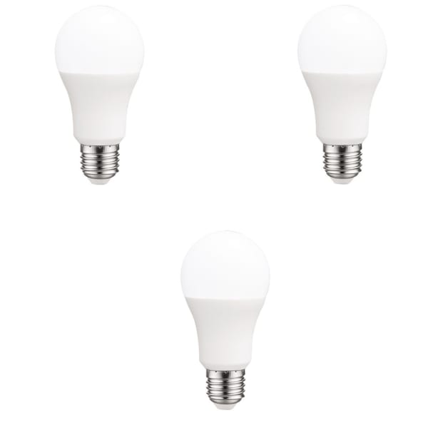 Pack x3 bombillas LED estándar E27 10w luz fría 6000k a2bc