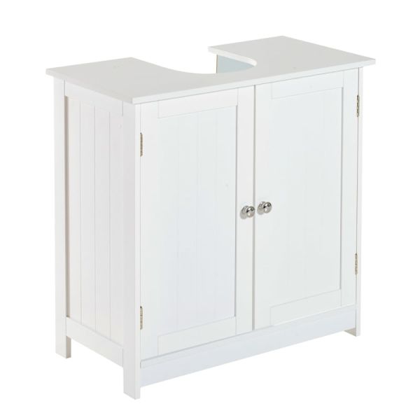 Armario para debajo del lavabo 60x30x60cm mdf color blanco Homcom