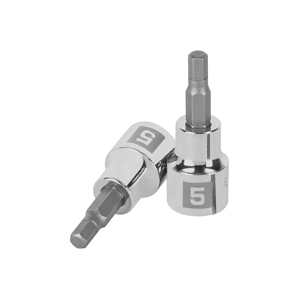 Llave punta hexagonal Allen, cuadro 3/8" - 5 mm