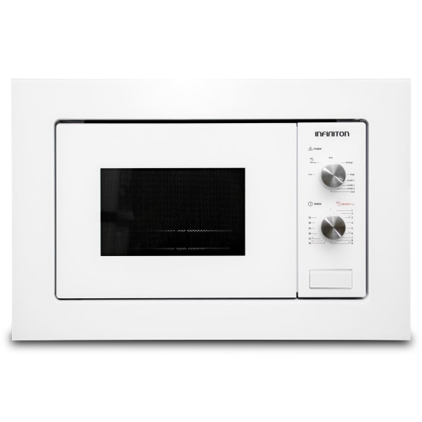Microondas integrable INFINITON IMW-WHITE1720 – Blanco, 20 L, Grill 1000W