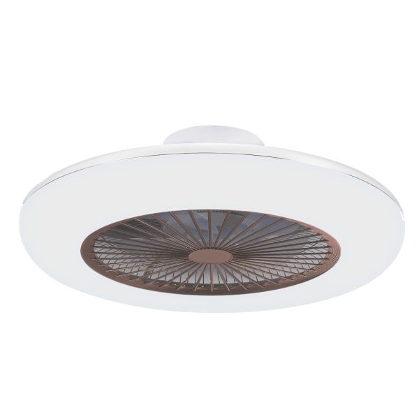 Ventilador de techo motor AC 55cm LED 44W 3CCT Blanco
