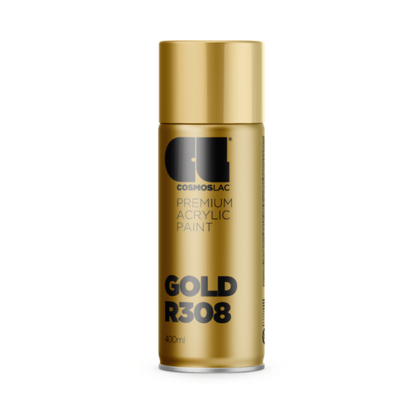 Spray premium acrylic brillante r308 oro 400 ml