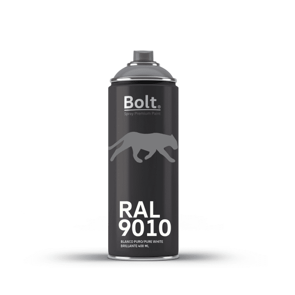 Spray bolt premium acrilico brillante ral 400 ml (ral 9010 blanco puro)