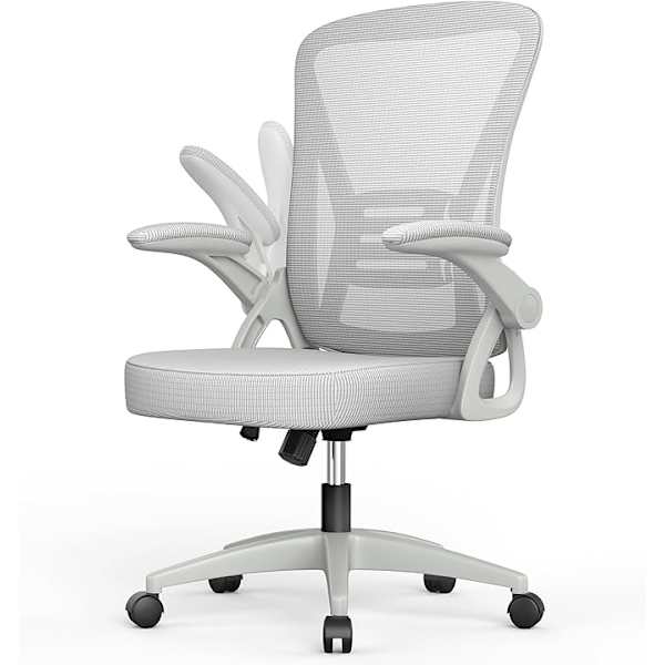 Silla de oficina b con reposabrazos ajustables- gris