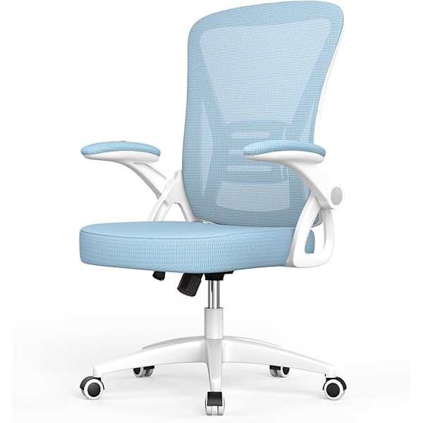 Silla de oficina b con reposabrazos ajustables- azul