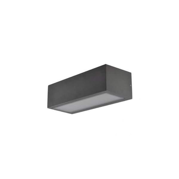 Candeeiro de parede exterior cinzento escuro ip54 10,5x26x6,5 cm