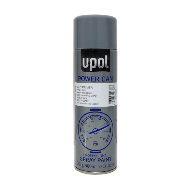 Spray  u-pol power can pcpg aparejo gris 500 ml