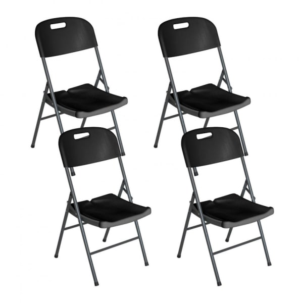 Pack 4 sillas plegables con asa 47x58x87cm o91