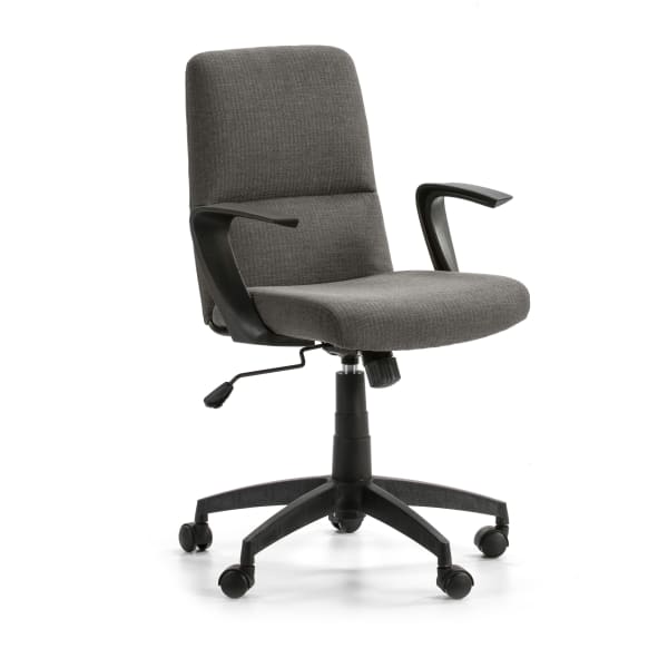 Cadeira de escritório elevatória e reclinável teo cinza escuro