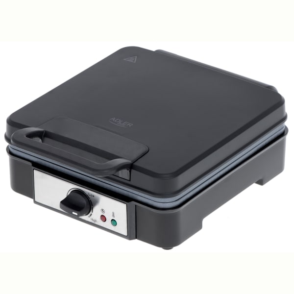 Gofrera eléctrica profesional 4 gofres grande adler ad3049 negro 1800w
