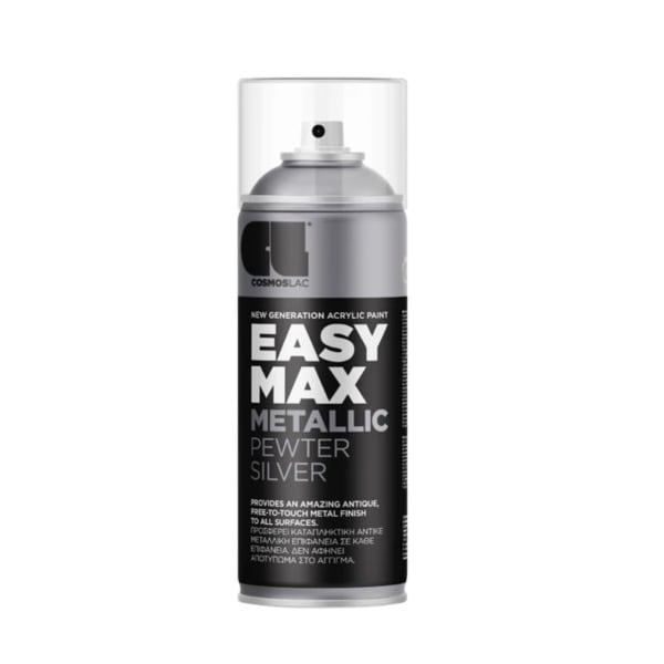 Spray easy max acrylic metallic cosmos lac 400 ml (plata 900)