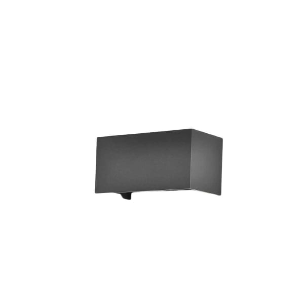 Aplique de exterior davos gris neutra 20cm