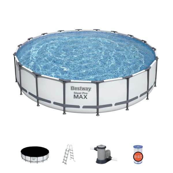 Conjunto de piscina desmontável bestway® steel pro max™ de 5,49 m x 1,