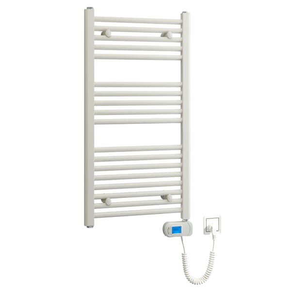 Kibath electric tes toalheiro secador radiador acabamento branco brilhante
