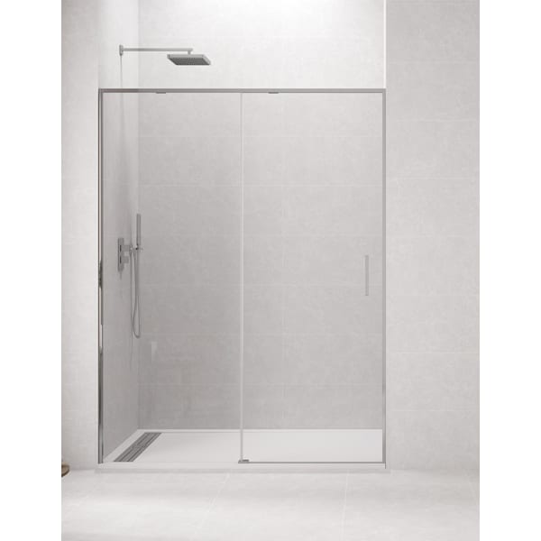 Cabine, resguardo de chuveiro  CETUS 1+1 115-120 cm Perfil Crómio