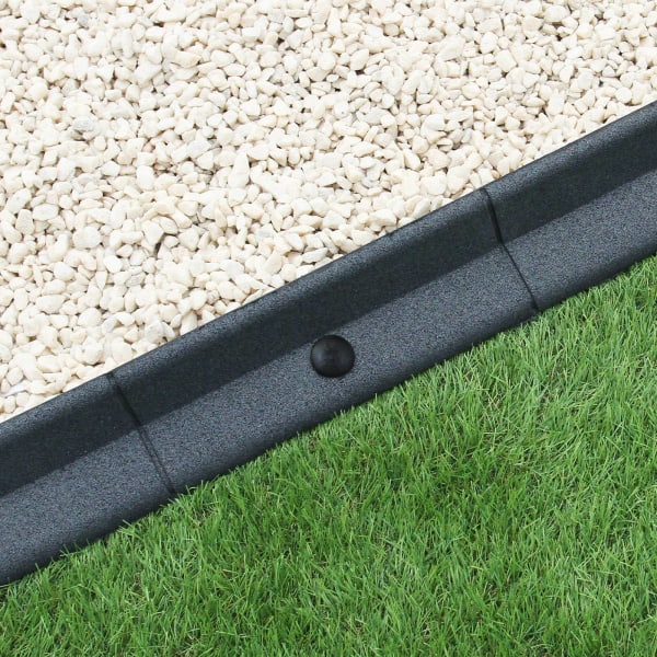 Bordas de grama cinza flexível Fronteiras do jardim pacote de 20 x 1,2m