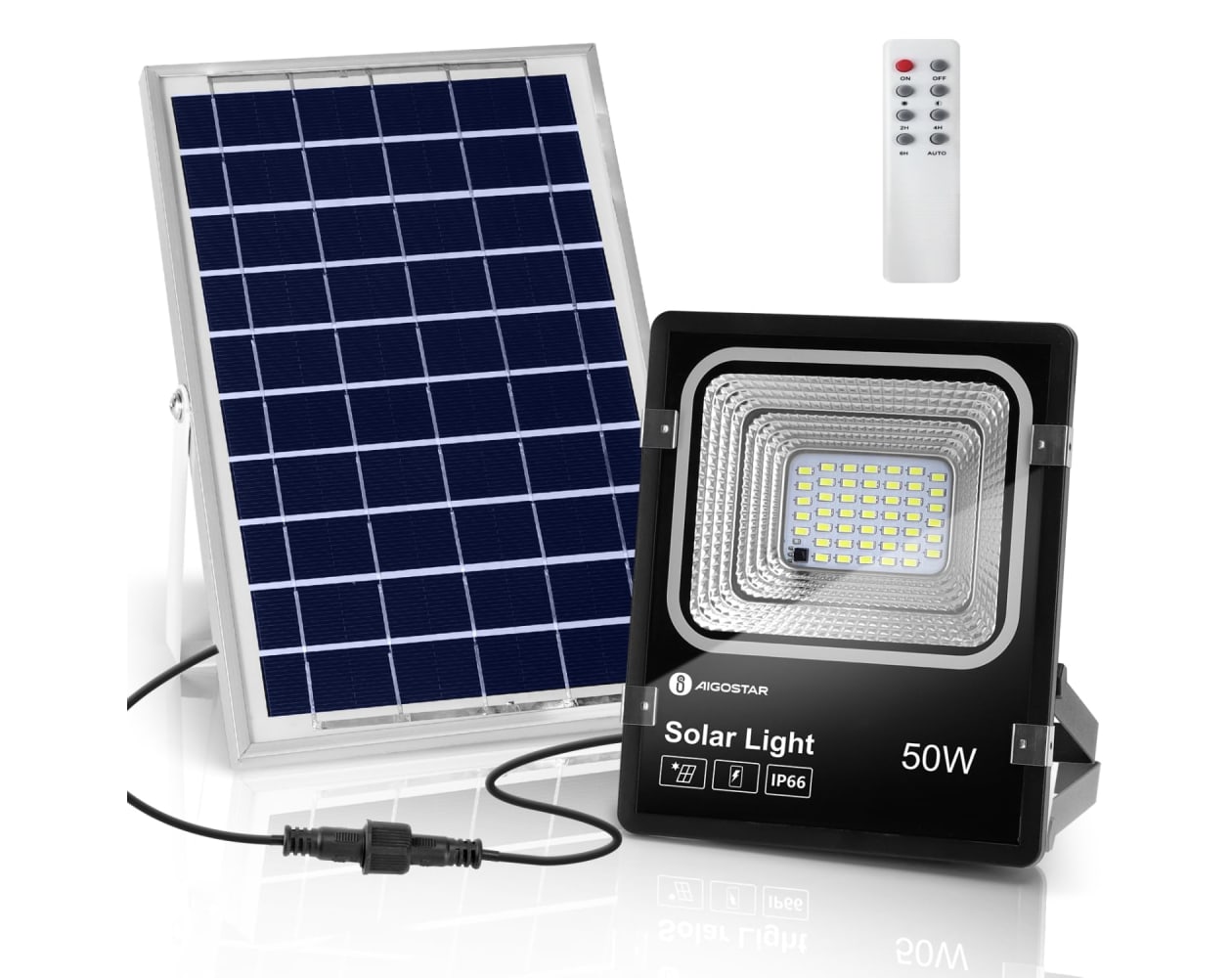 Foco LED solar exterior con mando. Venta online de focos LED