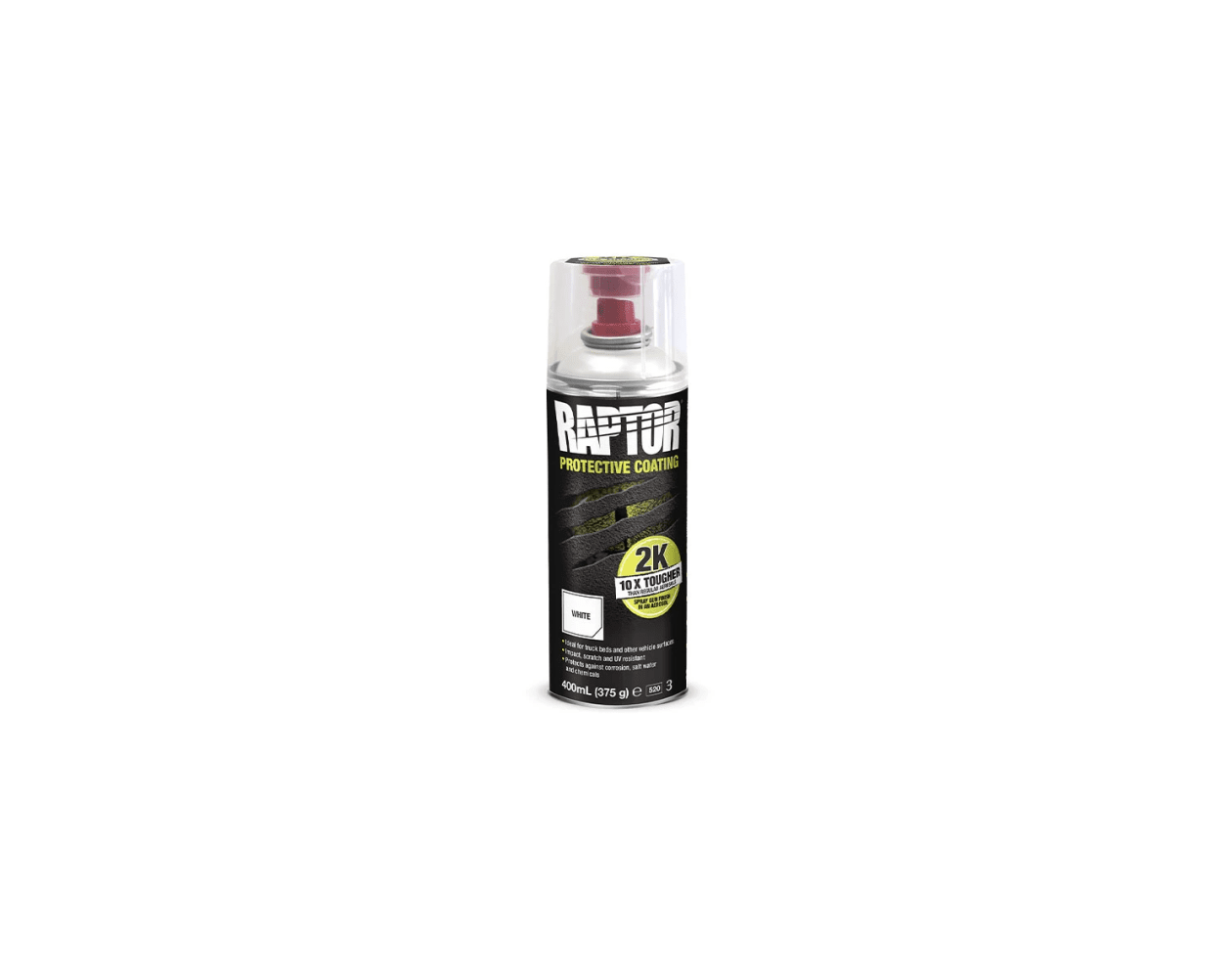Spray pintura raptor 2k blanco 400 ml