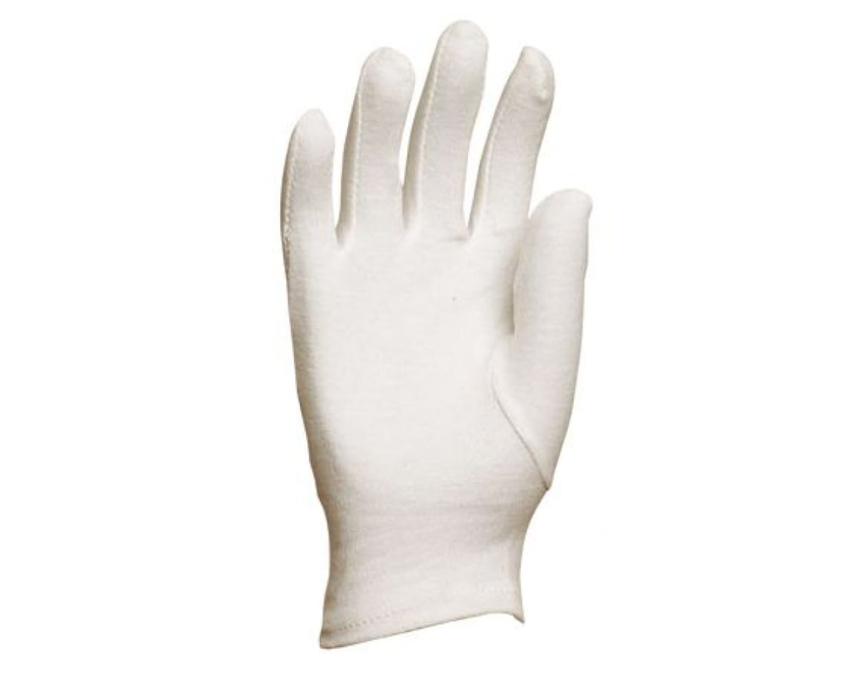 5 pares de guantes blancos de algodón - talla 9