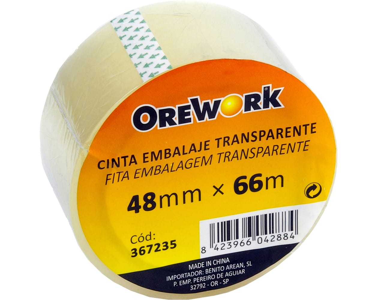 Cinta Embalar Transparente 48 mm. x 66 m.