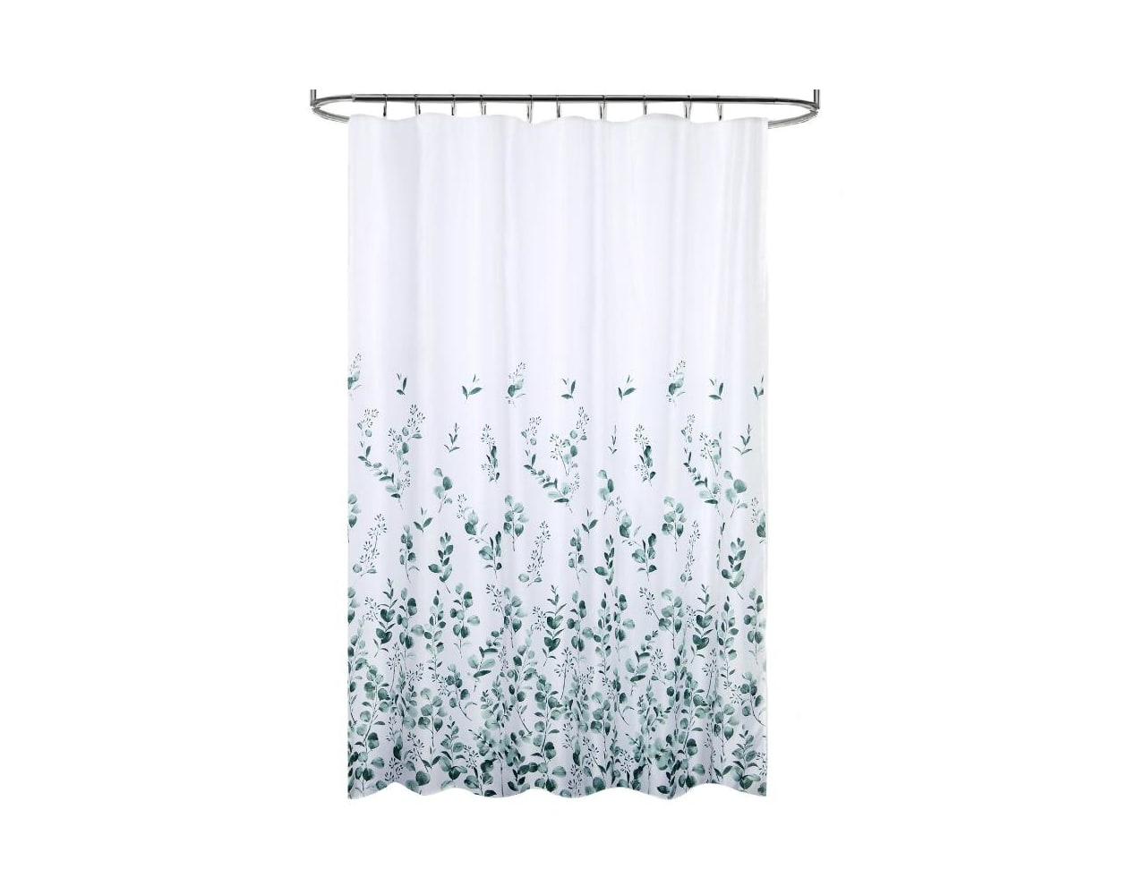 Cortina ducha tela flores 180 x 200 cm. cortina baño, cortina tela  impermeable con anillas
