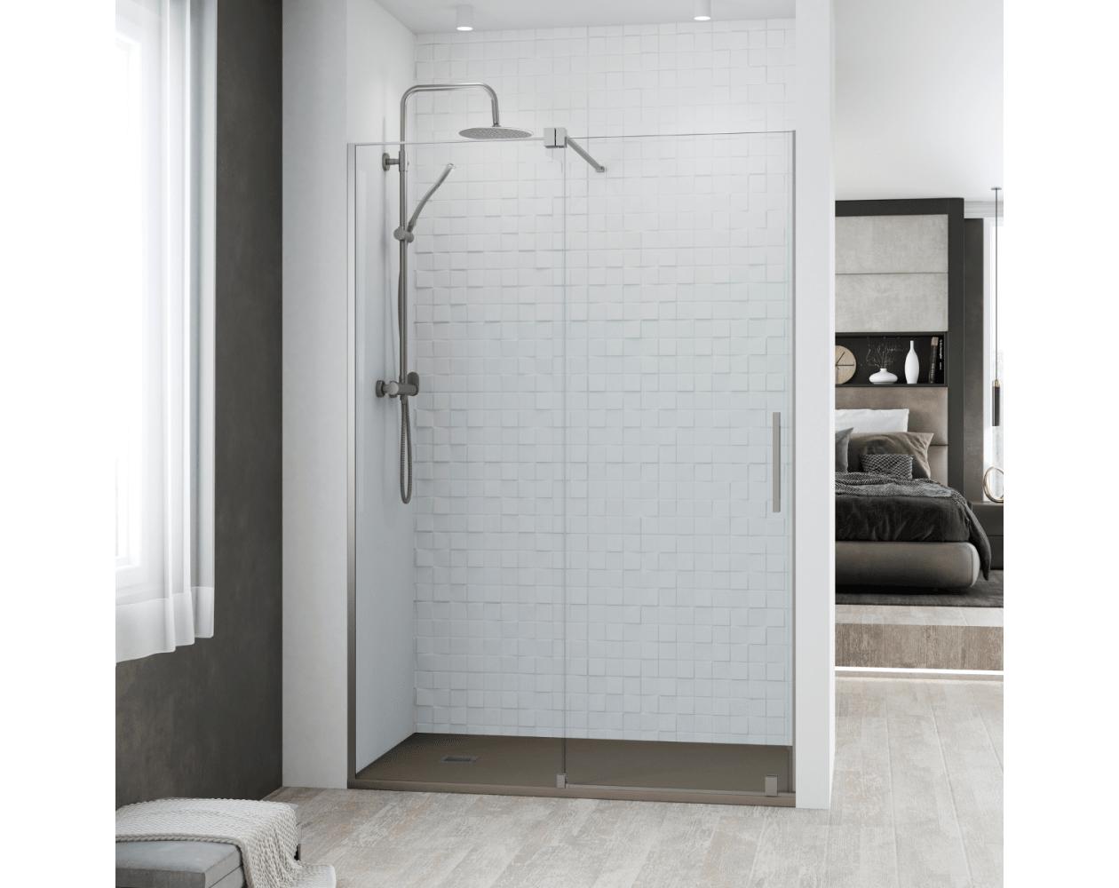 Instalación y mantenimiento de mampara de ducha con puerta corredera