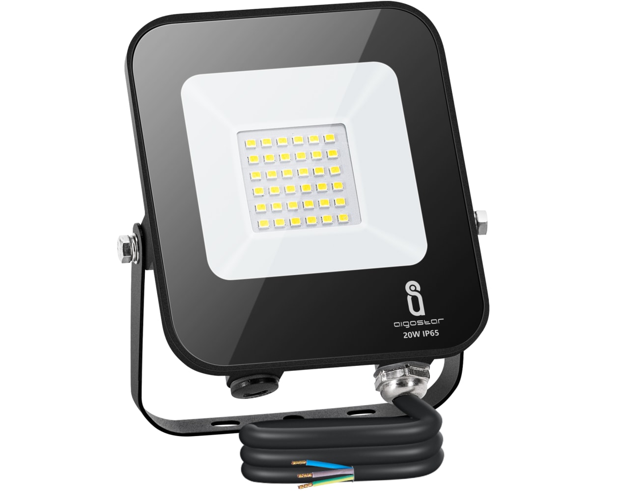 Aigostar 20W Foco LED con Sensor Movimiento,1800LM Super Brillo Focos LED  Exterior IP65 Impermeable,Blanco