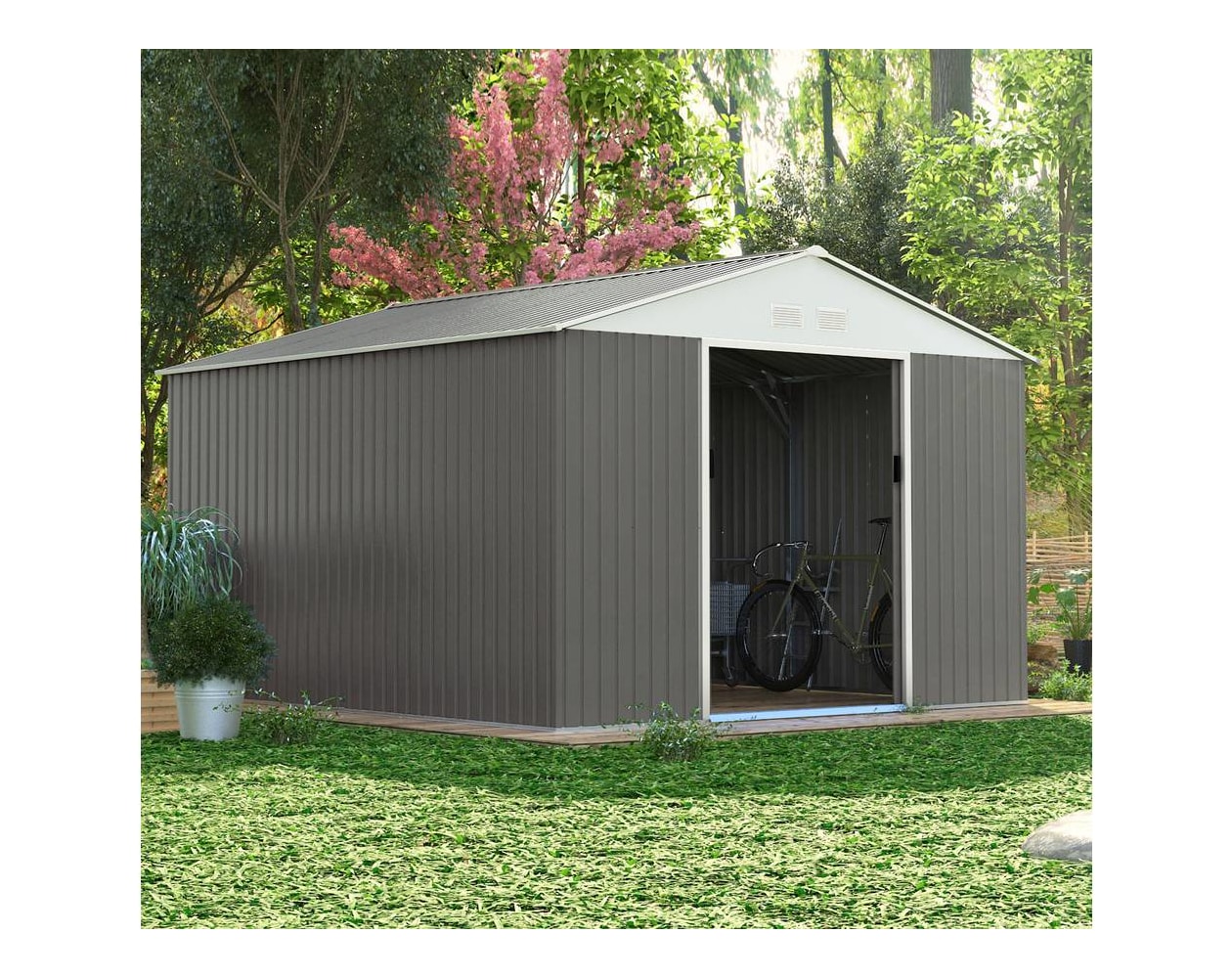 Cubo basura jardín bricodepot on sale