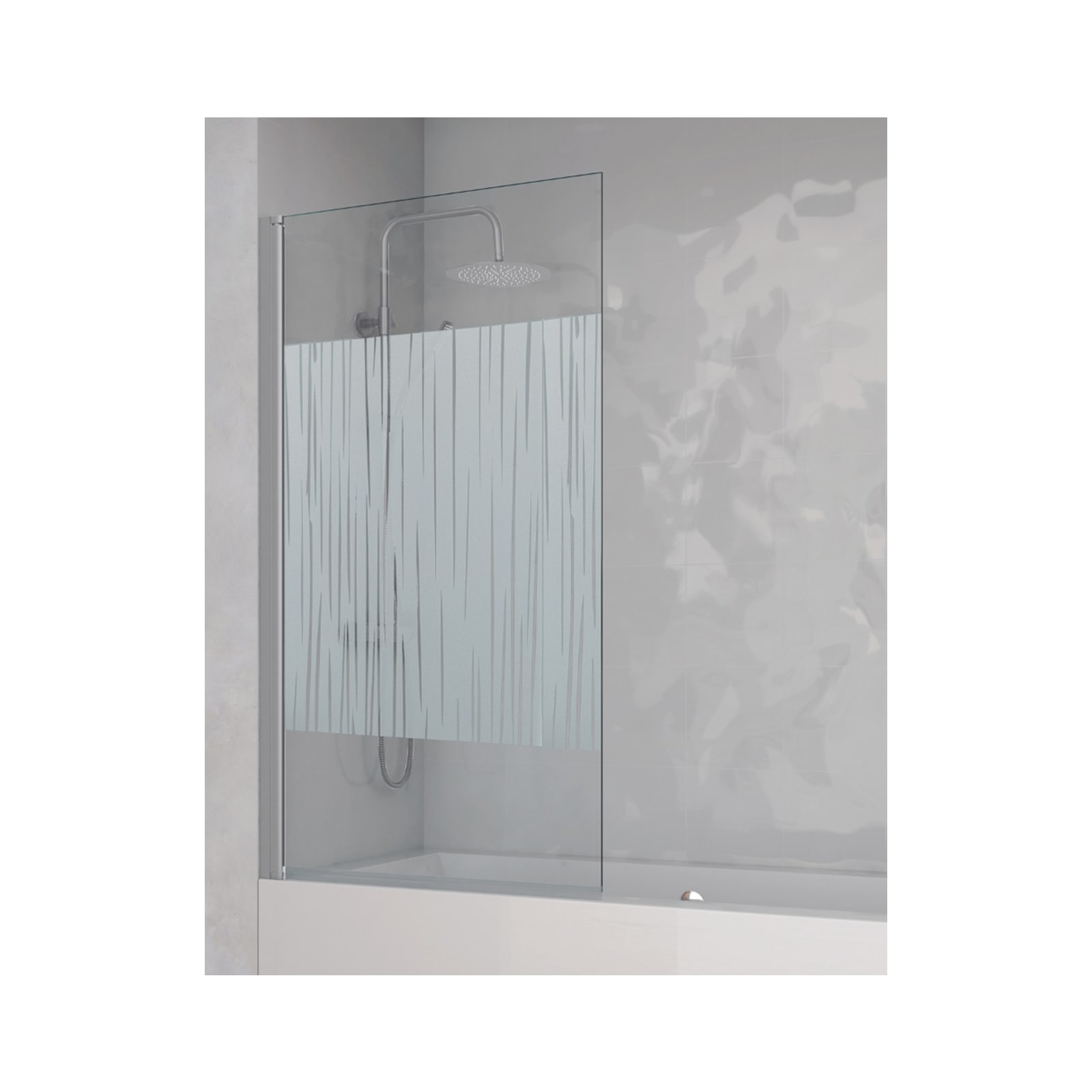 Mampara Bañera Puerta Abatible Cristal Templado 6mm con Antical 85x150cm  Cromo Brillo : : Bricolaje y herramientas
