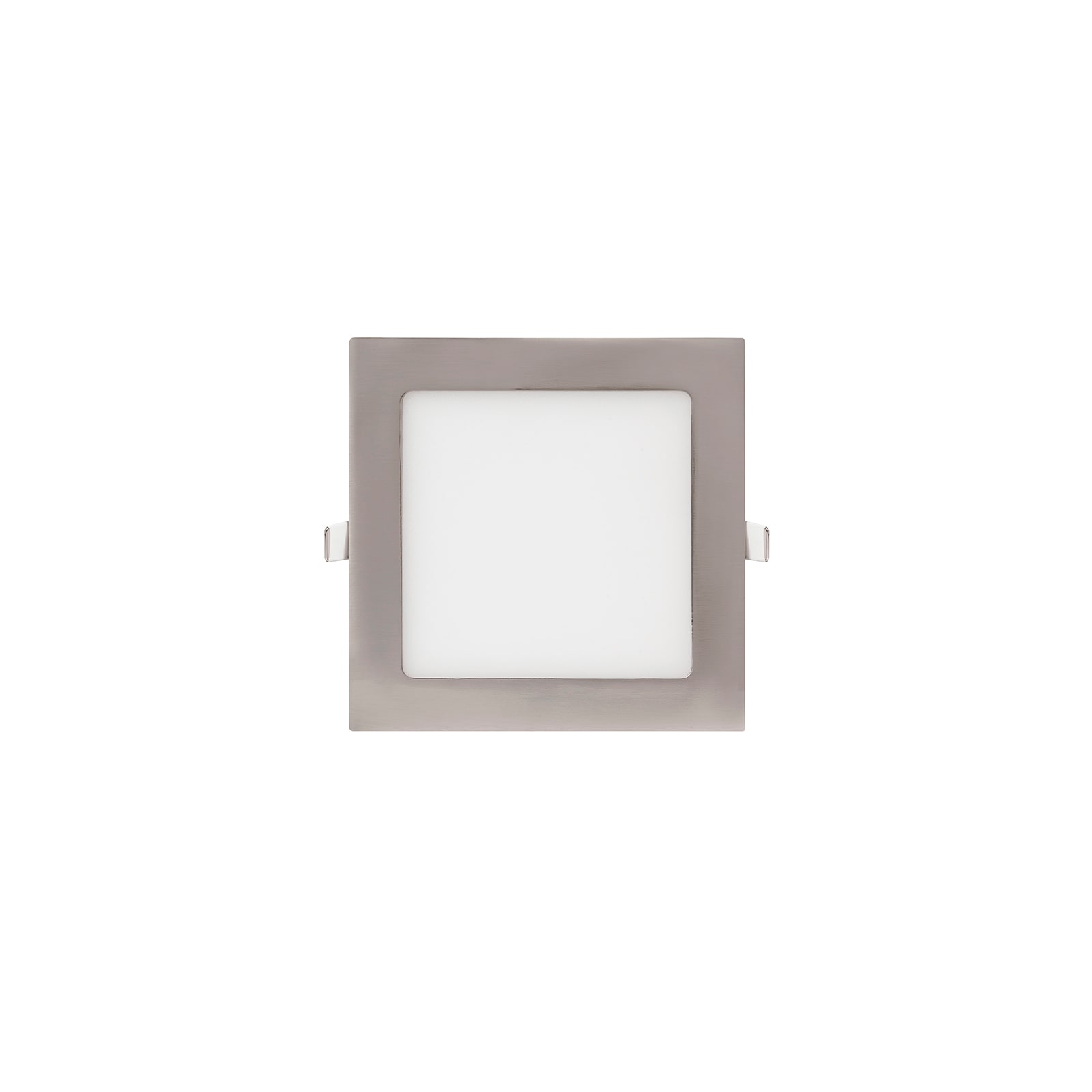 Pacote 10X Focos de Embutir LED 12W 5500K Quadrado Níquel Brico Depôt